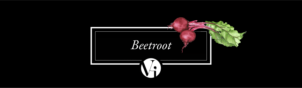 black and white rectangle showing a beetroot