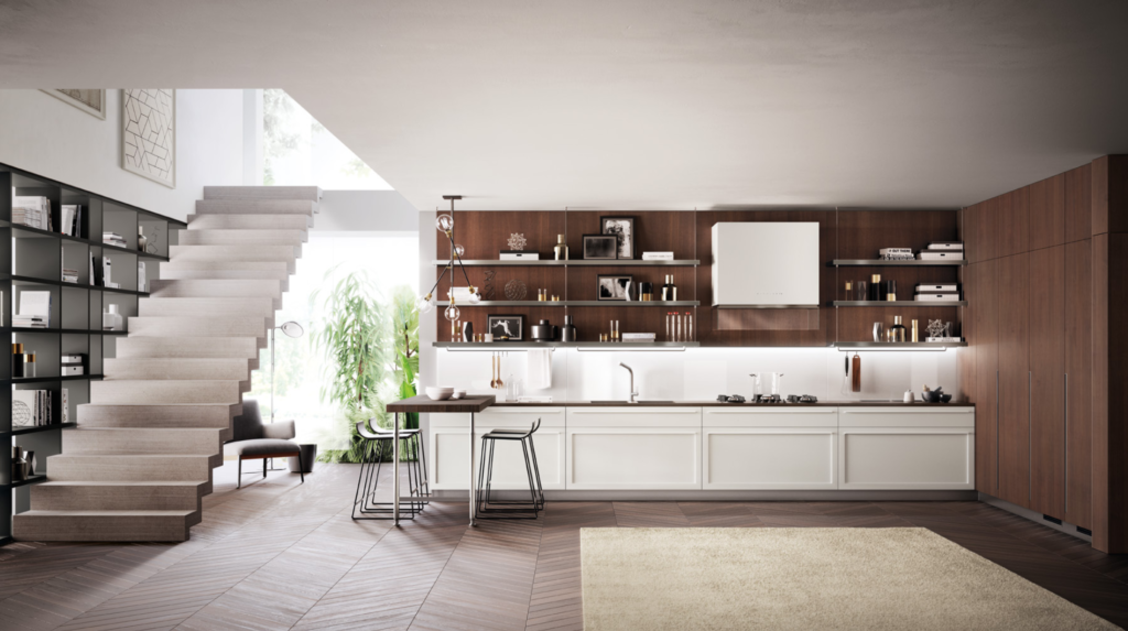 luxury modern kitchen and dining