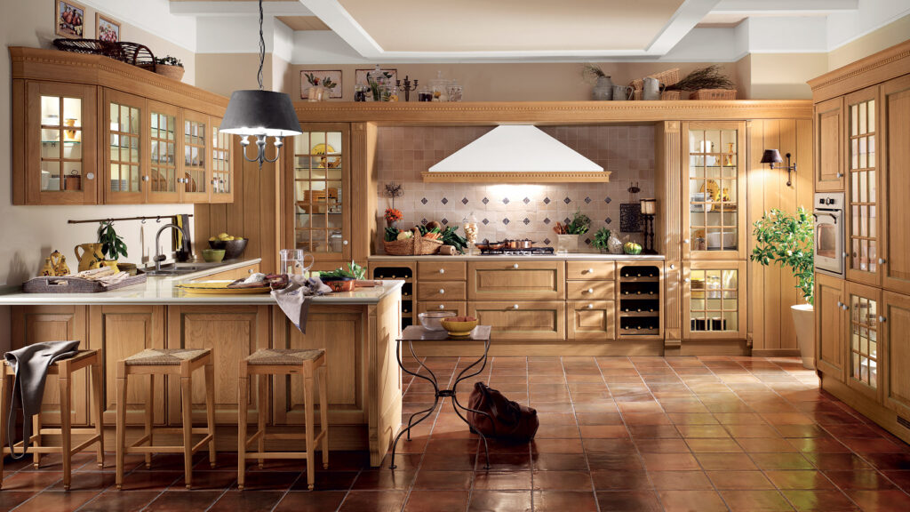 luxury wooden kitchen