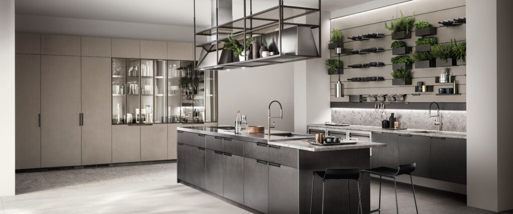 luxury modern kitchen and island