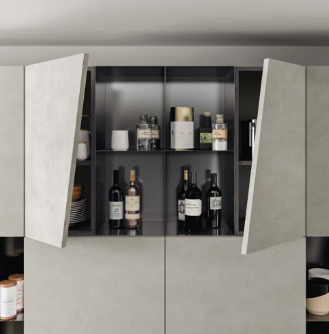 luxury modern kitchen storage
