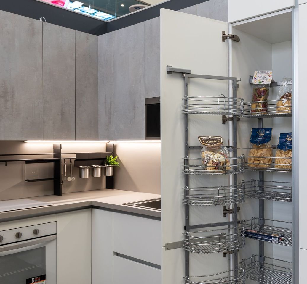 luxury modern kitchen and storage