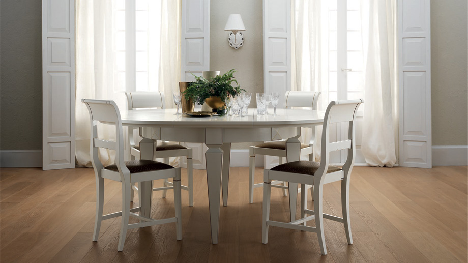 wooden family dining table